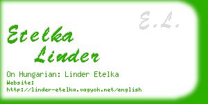 etelka linder business card